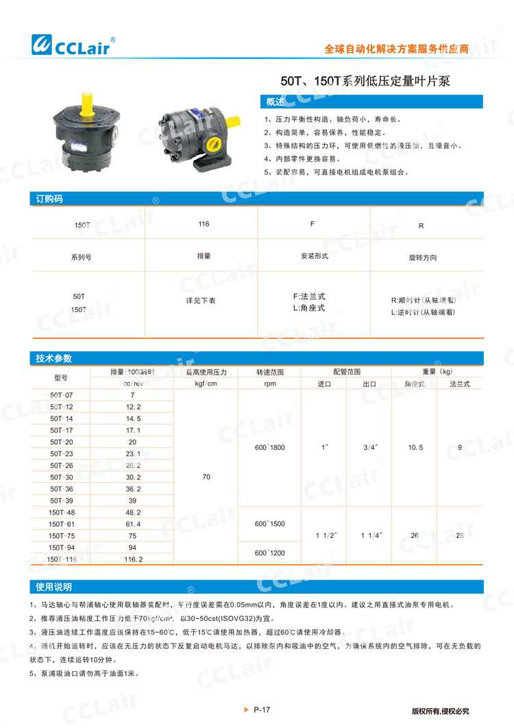 50T、150T系列低壓變量葉片泵-1